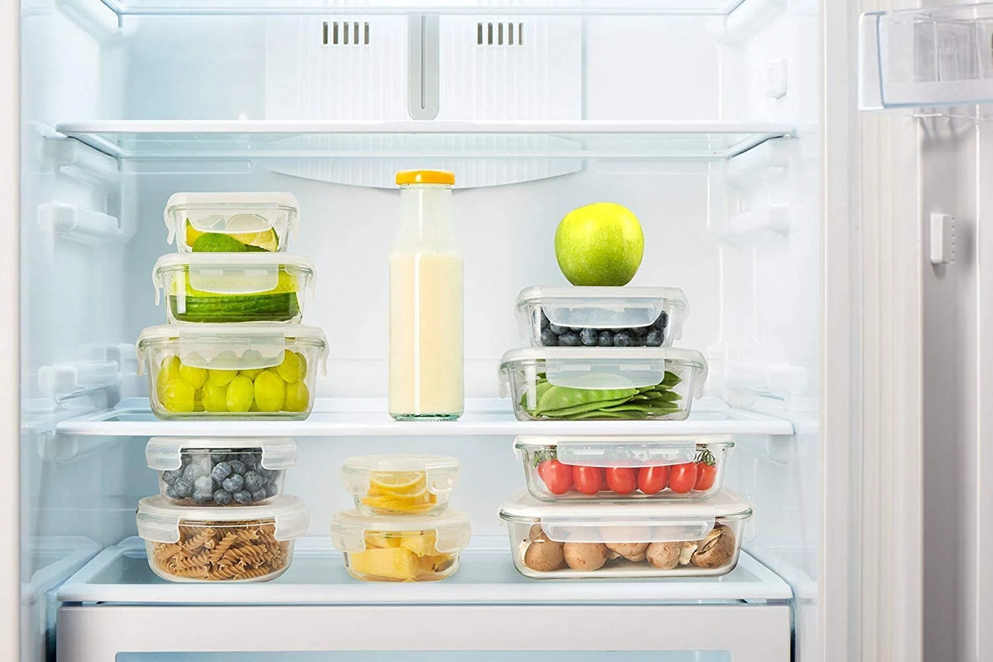 Ultimate 26-Piece Glass Meal Prep & Food Storage Container Set - Stay Organized and Fresh!