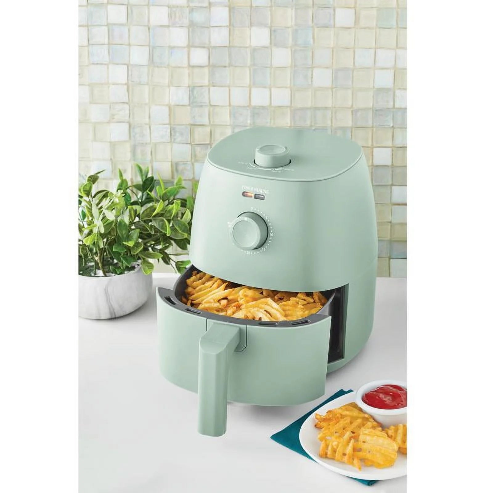 Discover the 2.2 Qt Sage Green Air Fryer - Your Ultimate Kitchen Companion with Auto Shutoff and Nonstick Convenience!