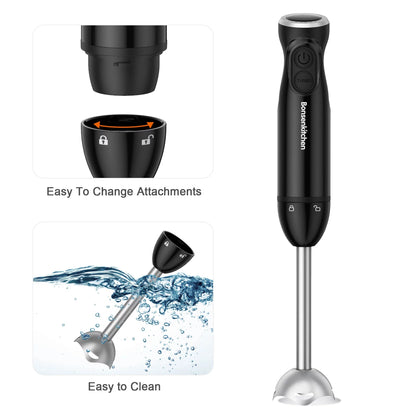 Ultimate 12-Speed Immersion Hand Blender for Effortless Blending and Mixing